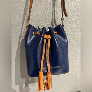 Dooney & Bourke Serena Navy Blue Small Bucket Bag